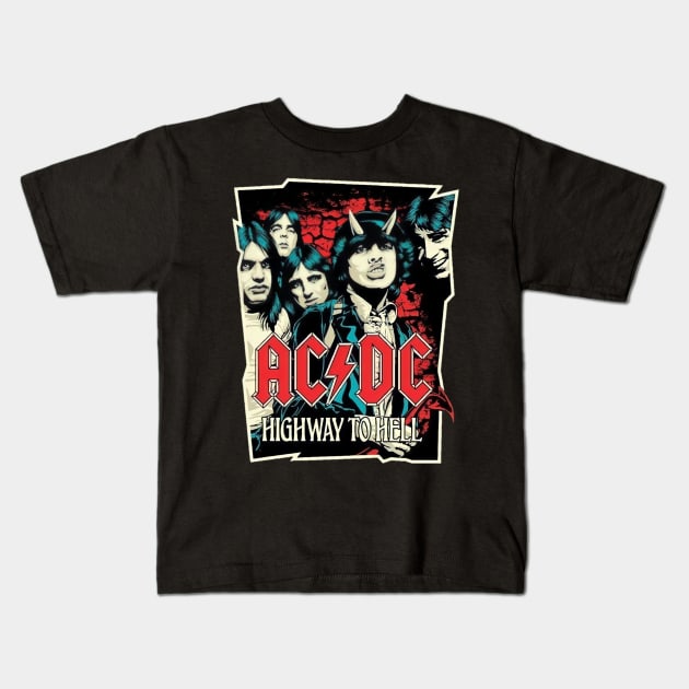 acdc Kids T-Shirt by Maria crew